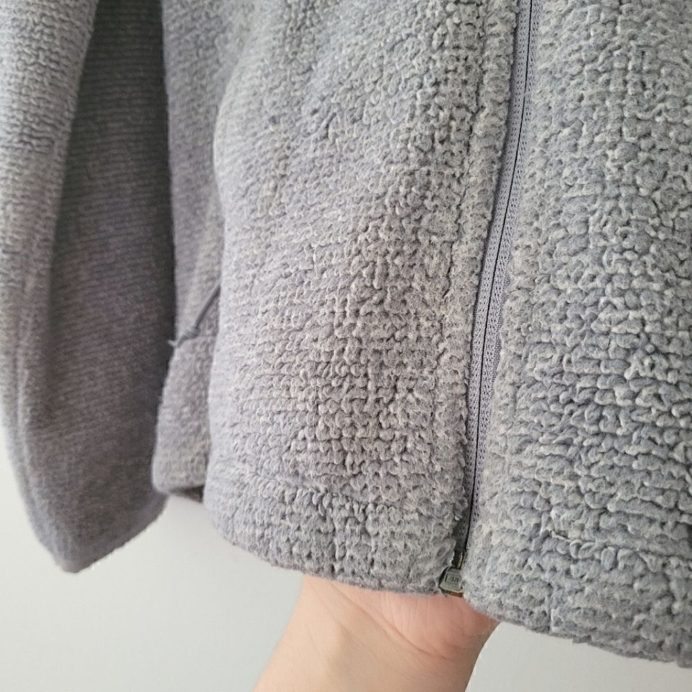 North Face Gray Zip Up Fleece Small - Picture 6 of 15